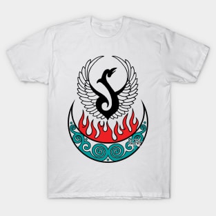 Pictish Crescent Rising Phoenix T-Shirt